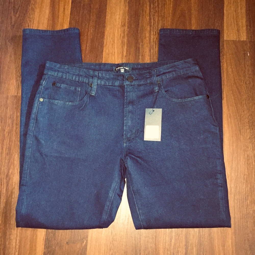 Zachary Prell Men’s Dark Washed Jeans In Midnight